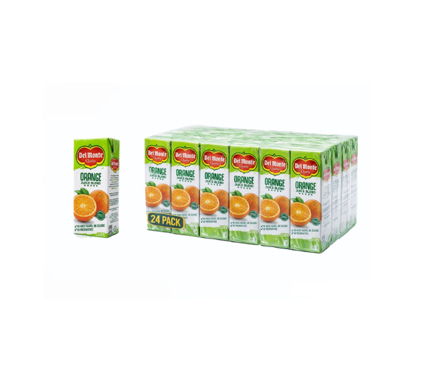 Del Monte Orange Juice 250ml 24 Pack